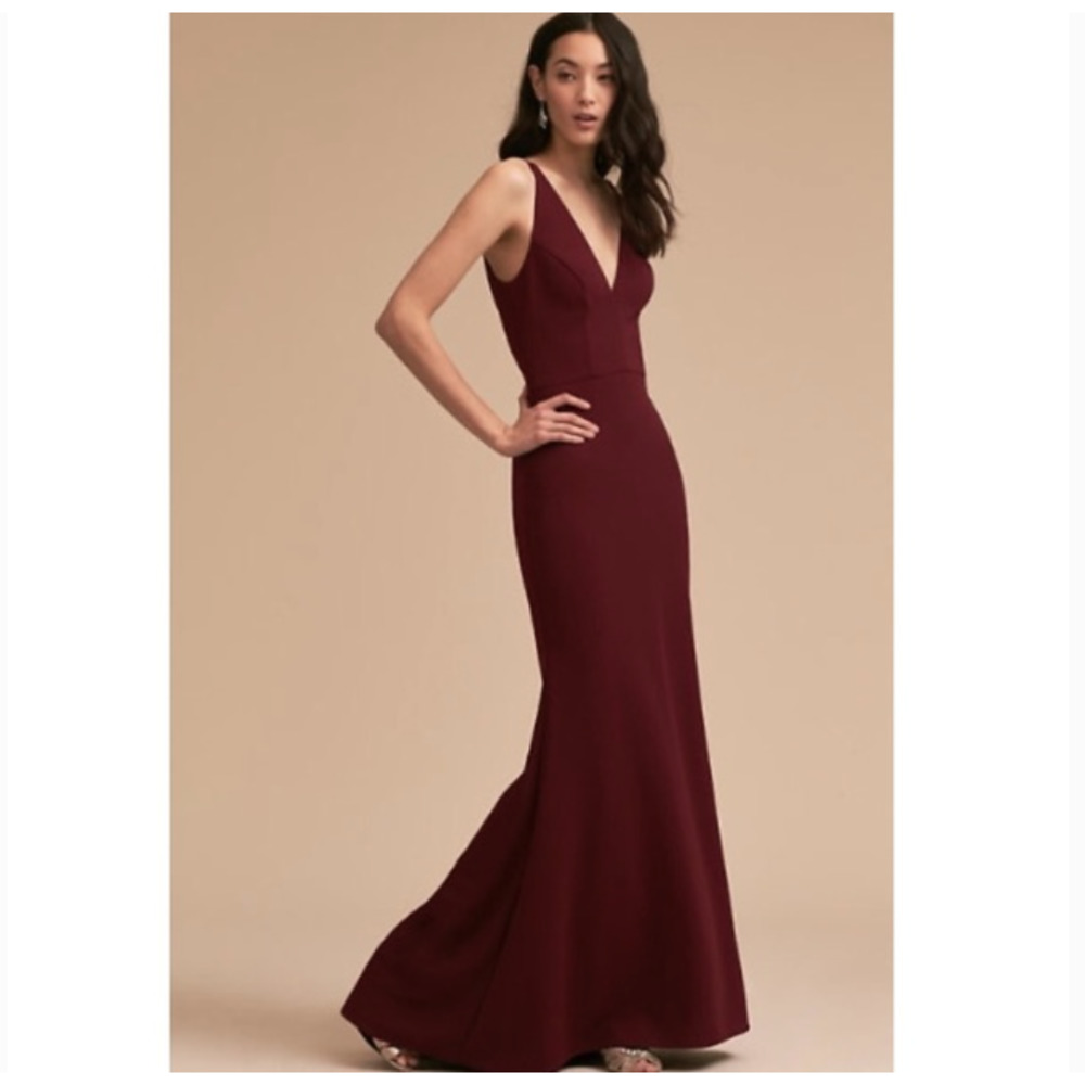 BHLDN Burgundy Maxi Dress
